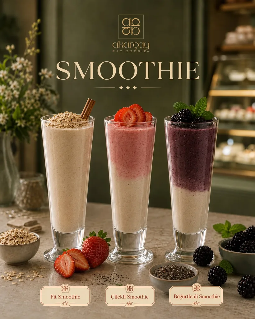 Akarçay smoothie çeşitleri